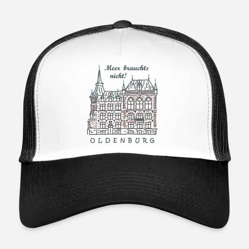 Oldenburg, Old Town, Germany Drawing Trucker Cap