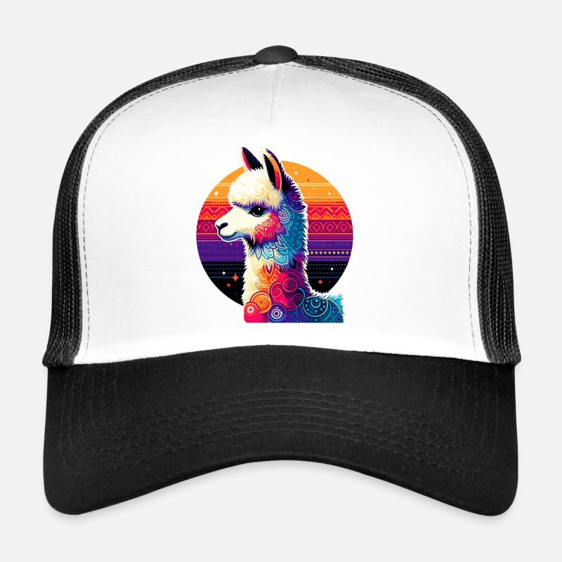 Alpaka - Trucker Cap - Weiß/Schwarz