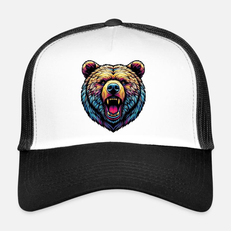 Ours féroce en colère Casquette trucker 