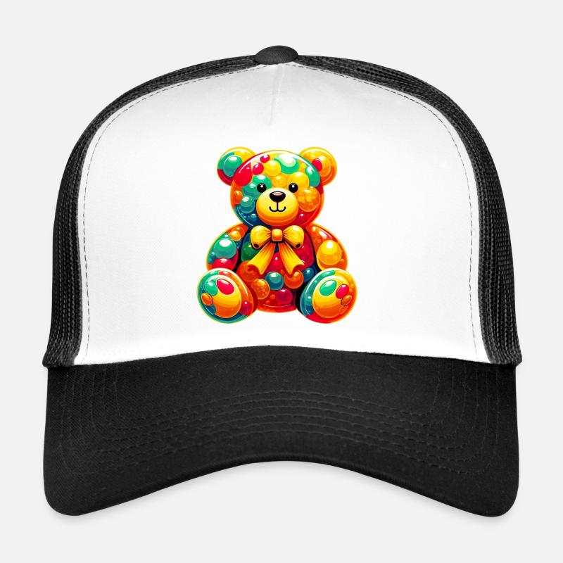 Bär - Trucker Cap - Weiß/Schwarz