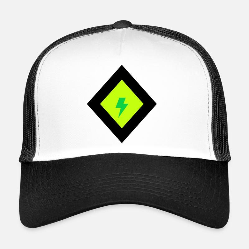 Danger - Trucker Cap - Weiß/Schwarz