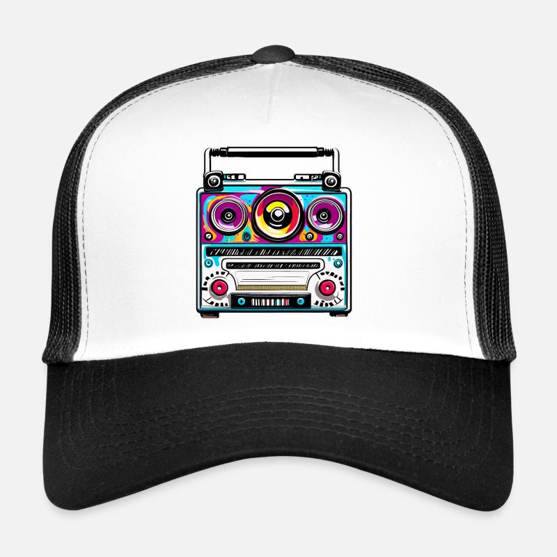 Radio / Analog / Music / Frequency / Speakers Trucker Cap