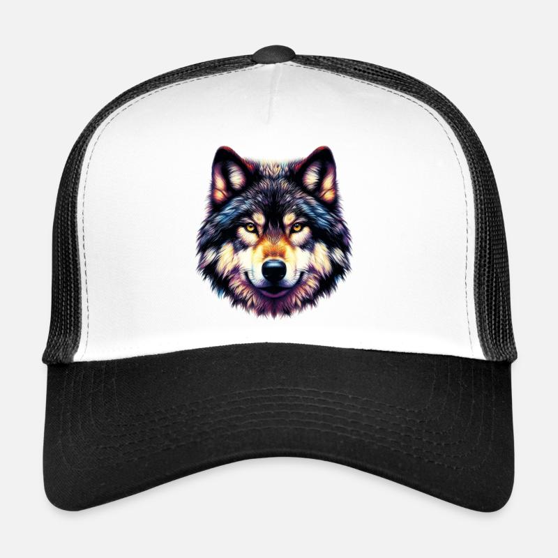 Wolf - Trucker Cap - Weiß/Schwarz
