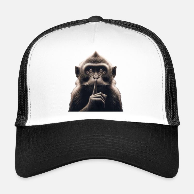 Ein schweigender Affe Trucker Cap