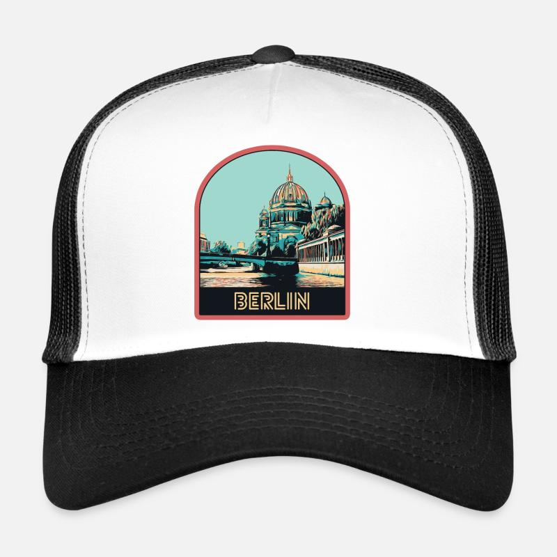 Illustration Centre Historique de Berlin Casquette trucker 