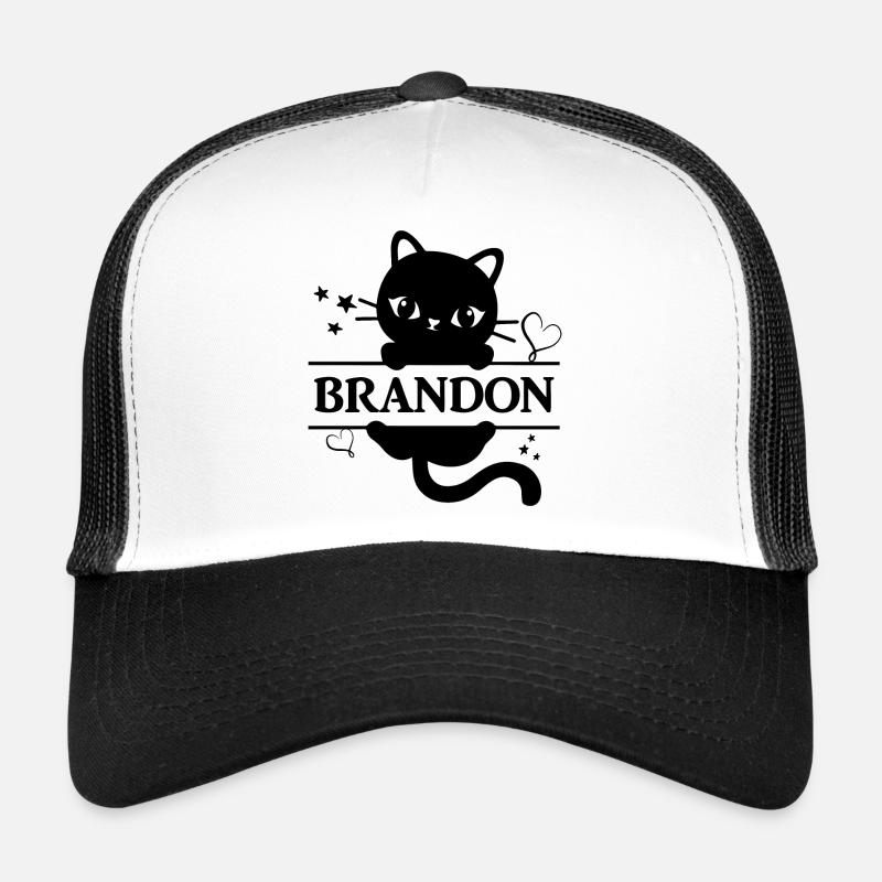 Idée cadeau chat t-shirt Brandon Casquette trucker 
