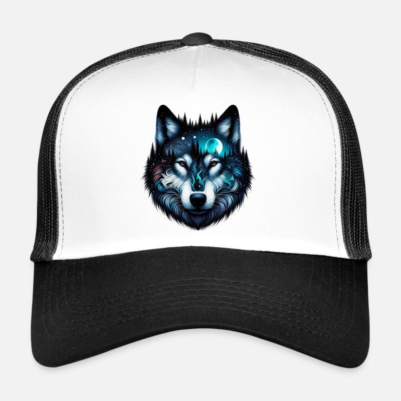 Wolf - Trucker Cap - Weiß/Schwarz