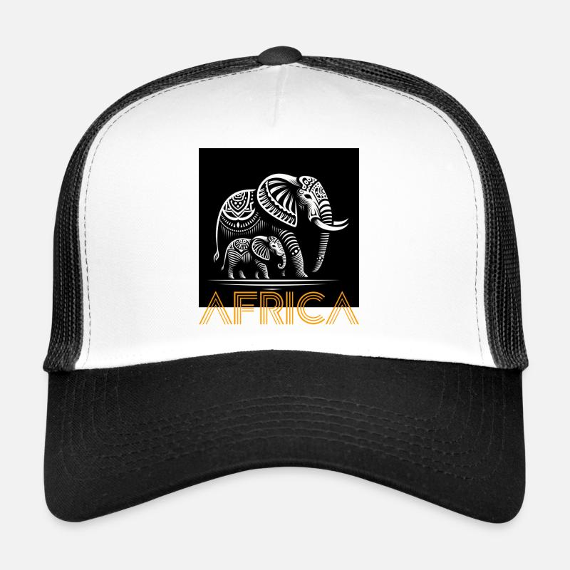 Africa - Trucker Cap - white/black