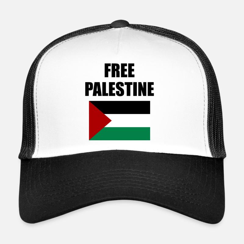 Befreit Palästina - Trucker Cap - Weiß/Schwarz