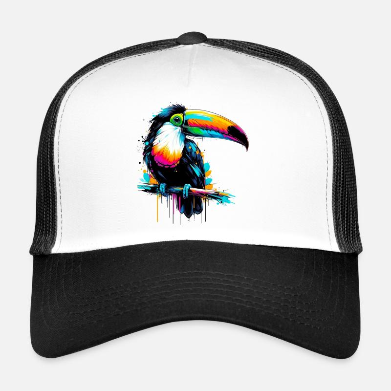 Tukan - Trucker Cap - Weiß/Schwarz