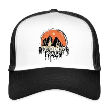 Dolomites Dolomites Tre Cime Lavaredo Three Peaks - Trucker Cap - white/black - Front