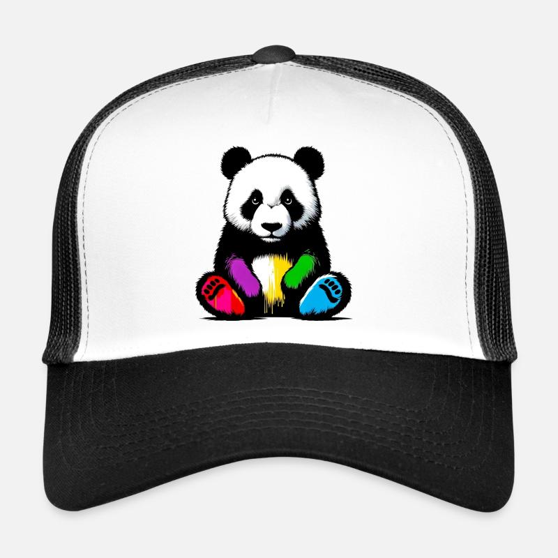 Panda - Trucker Cap - Weiß/Schwarz