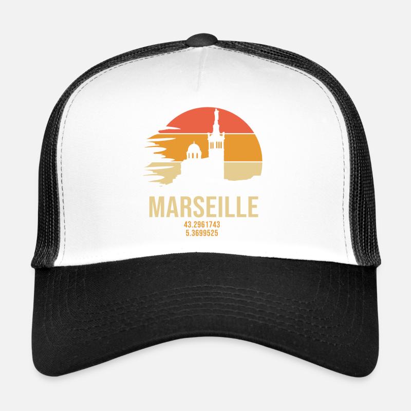 Marseille 13 marseillais marseille Casquette trucker 