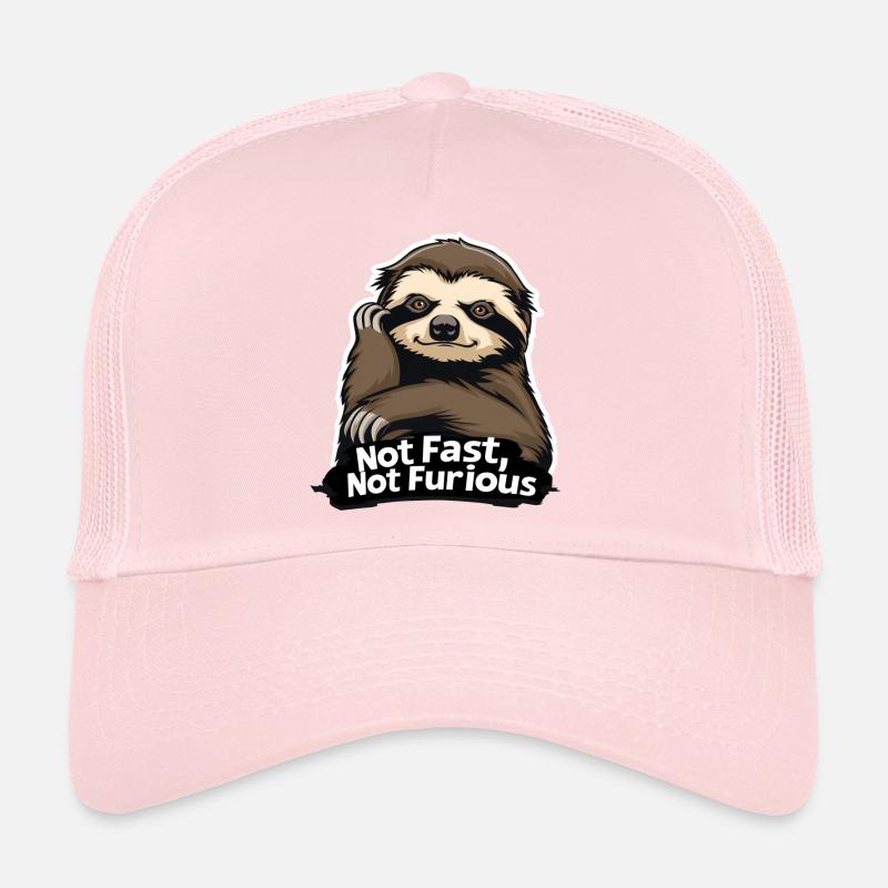 Sloth Not Fast Not Furious Trucker Cap