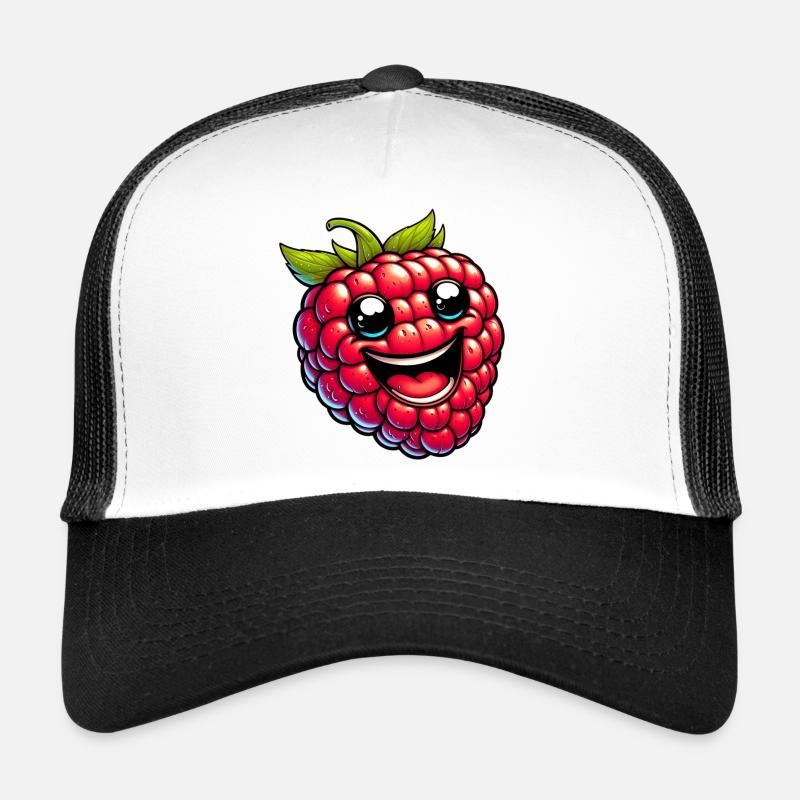 Himbeeren Himbeeren - Trucker Cap - Weiß/Schwarz