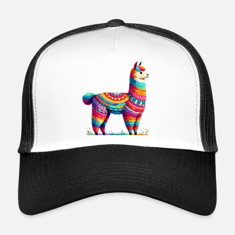 Alpaka - Trucker Cap - Weiß/Schwarz