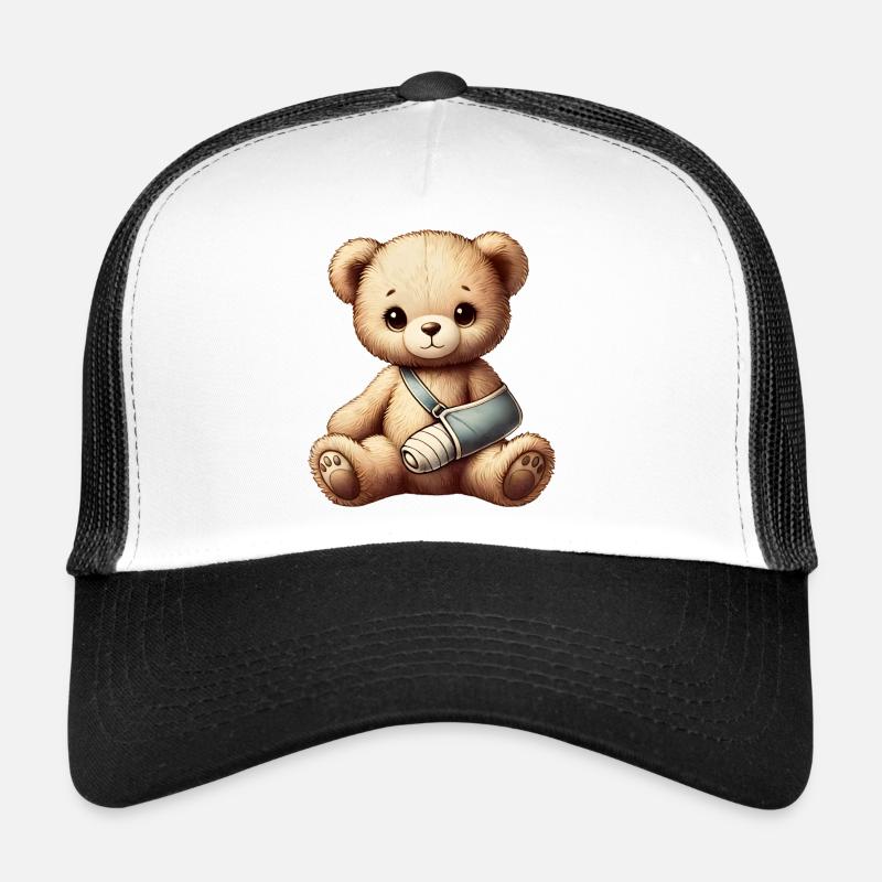 Ours en peluche réconfortant comme doudou Casquette trucker 