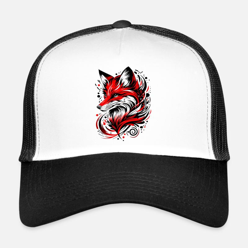 Renard - Casquette trucker  - blanc/noir