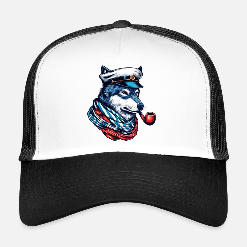 Sea Wolf Wolf Wolves Trucker Cap