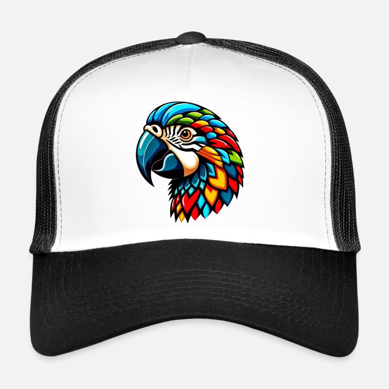 Harlekin Papagei Trucker Cap