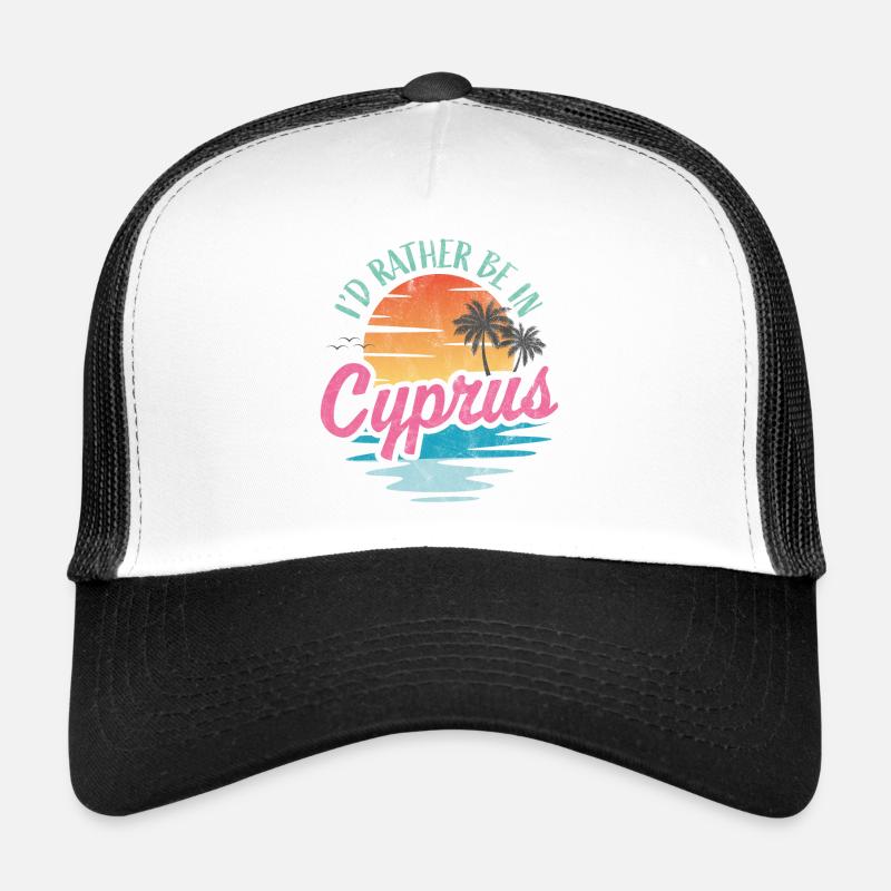 Je préférerais être à Chypre Casquette trucker 