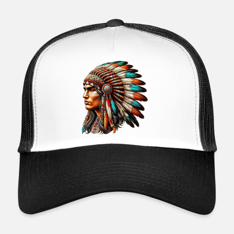 Amérindien Américain Casquette trucker 