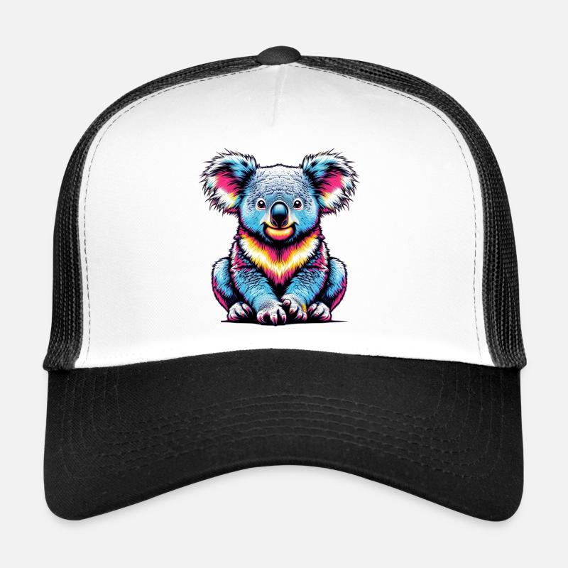 Koala - Trucker Cap - Weiß/Schwarz