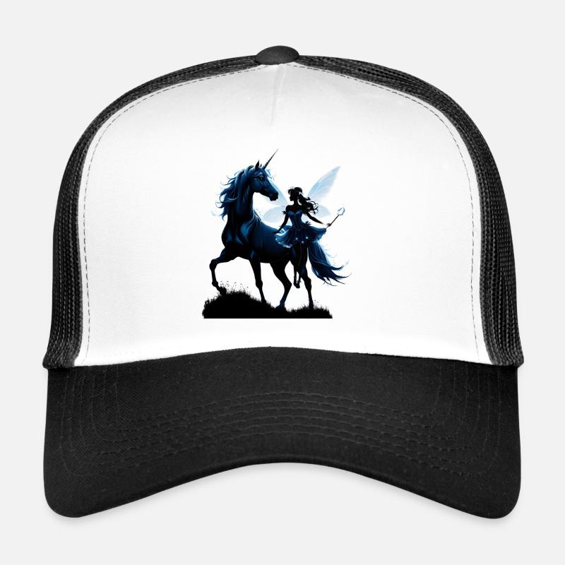 La fée et la licorne : une aventure nocturne. Casquette trucker 