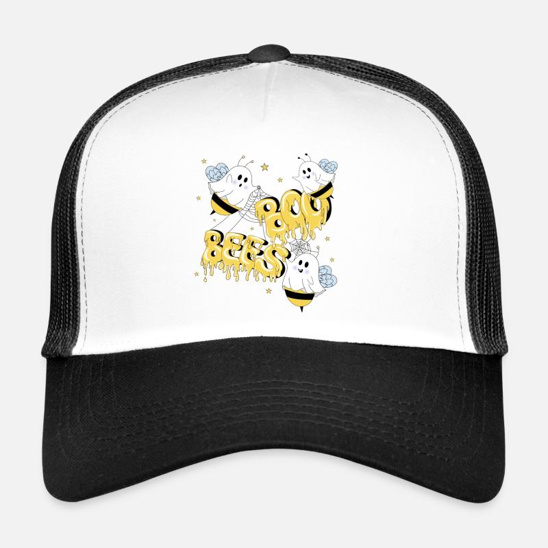 Boo Bees - Trucker Cap - Weiß/Schwarz