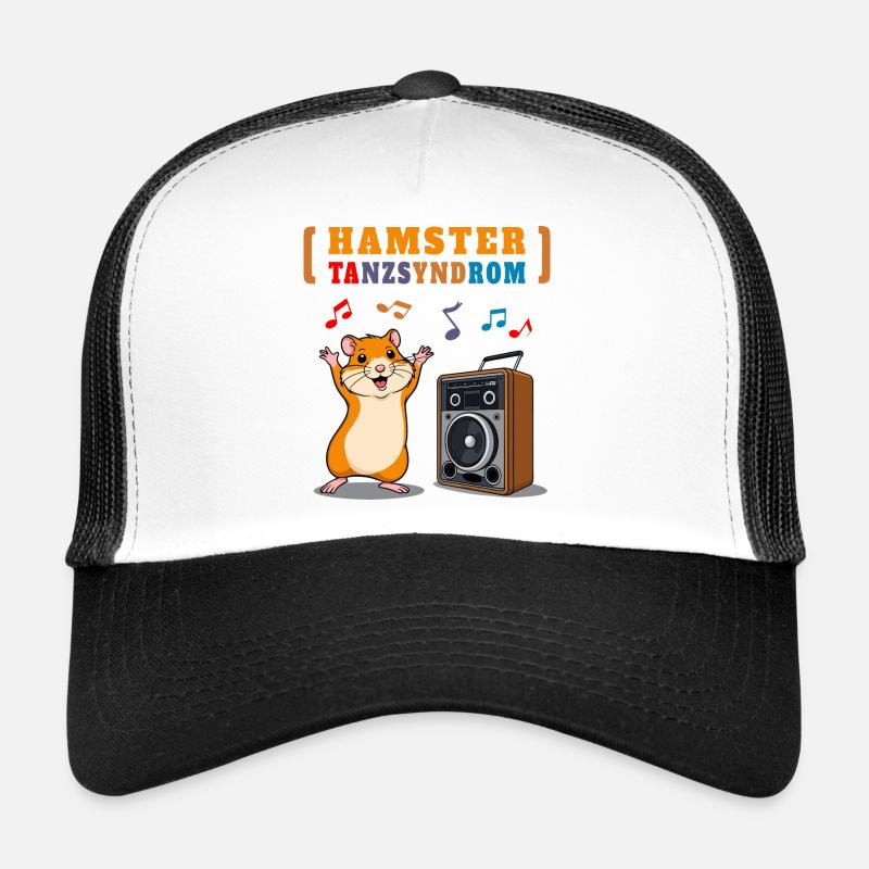 Hamster Tanzsyndrom - Trucker Cap - Weiß/Schwarz