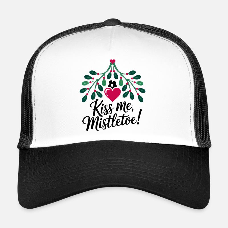 Conception festive de cœur de houx Casquette trucker 