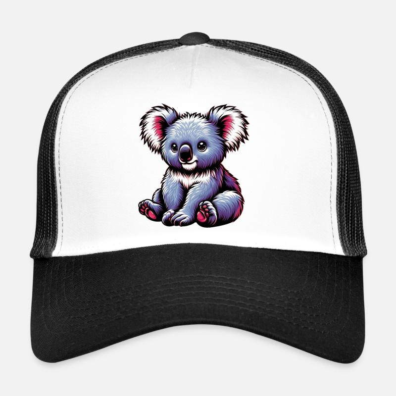 Koala - Casquette trucker  - blanc/noir