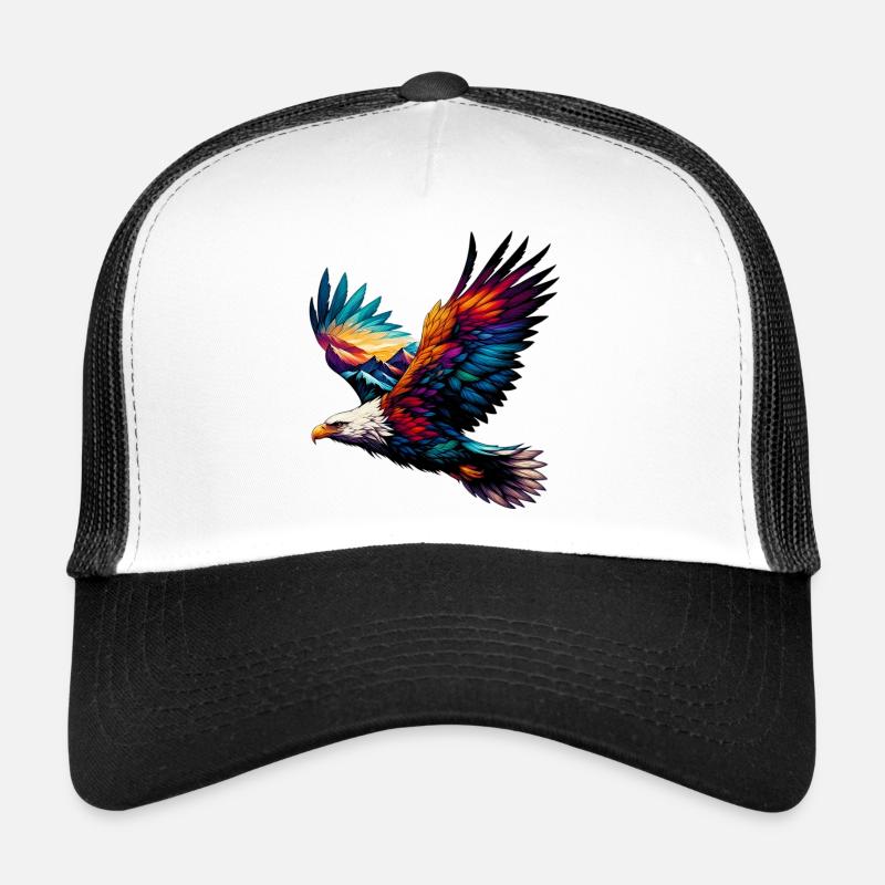 Adler - Trucker Cap - Weiß/Schwarz