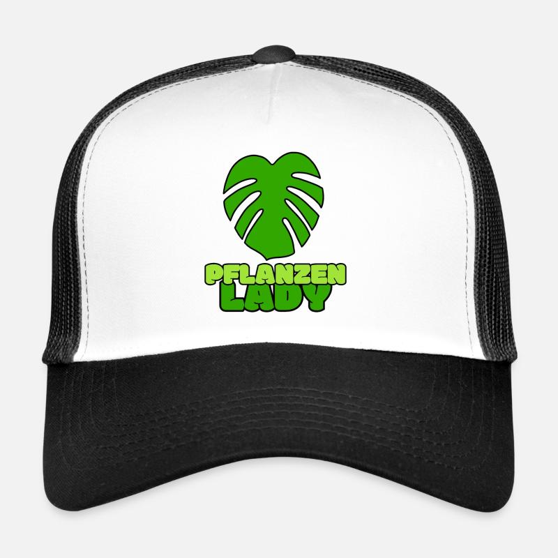 Pflanzen Lady - Trucker Cap - Weiß/Schwarz