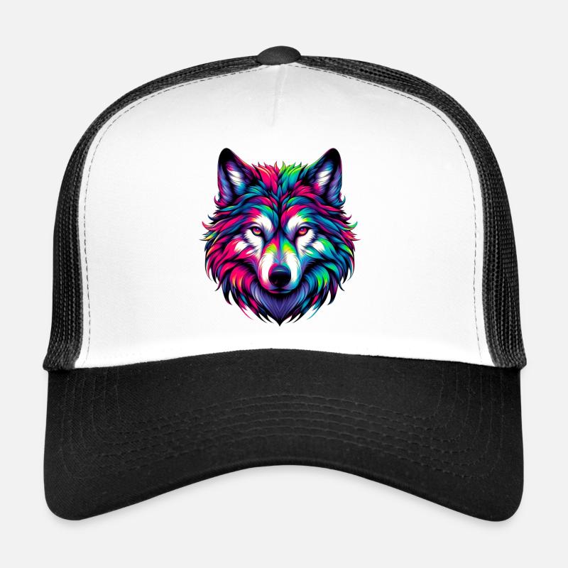 Wolf - Trucker Cap - Weiß/Schwarz