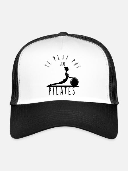 Je peux pas, j'ai pilates. - Casquette trucker - blanc/noir