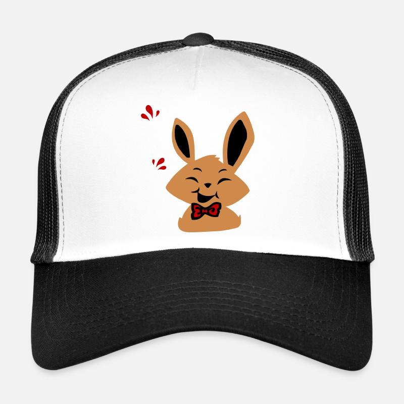 Osterhase - Trucker Cap - Weiß/Schwarz