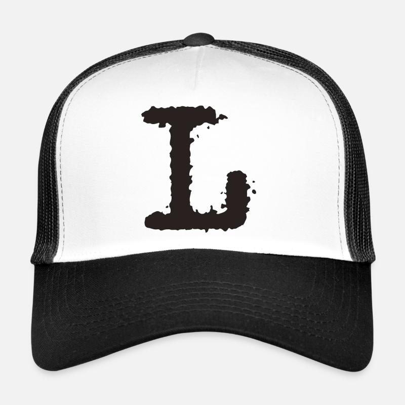 L - Trucker Cap - Weiß/Schwarz