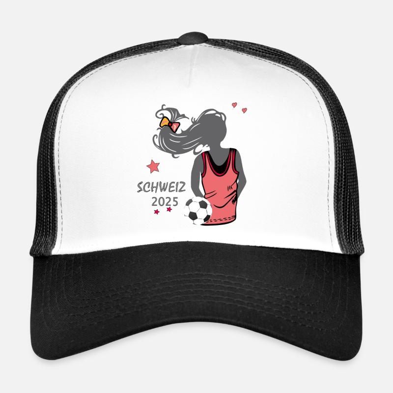 Fußball Germany Deutschland - Trucker Cap - Weiß/Schwarz