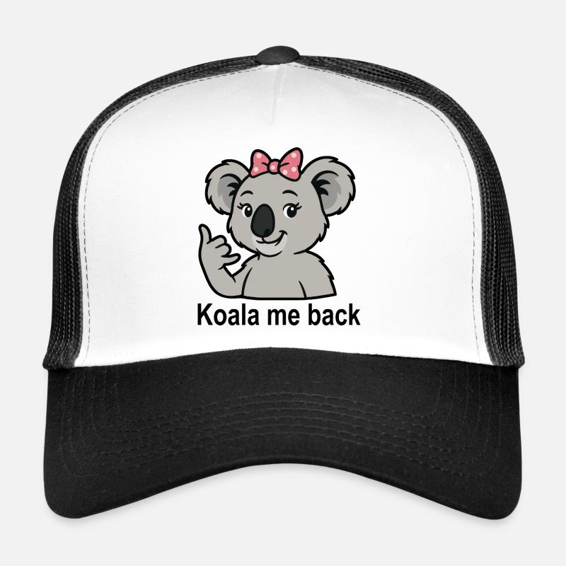 Koala Saying Call Phone Cute Koala Trucker Cap