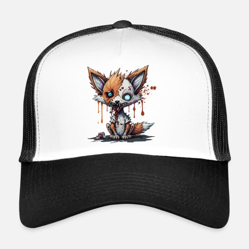 Renard zombie Casquette trucker 