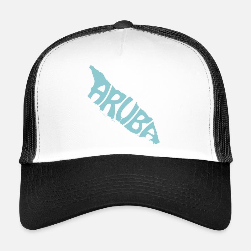 Carte rétro d’Aruba Casquette trucker 