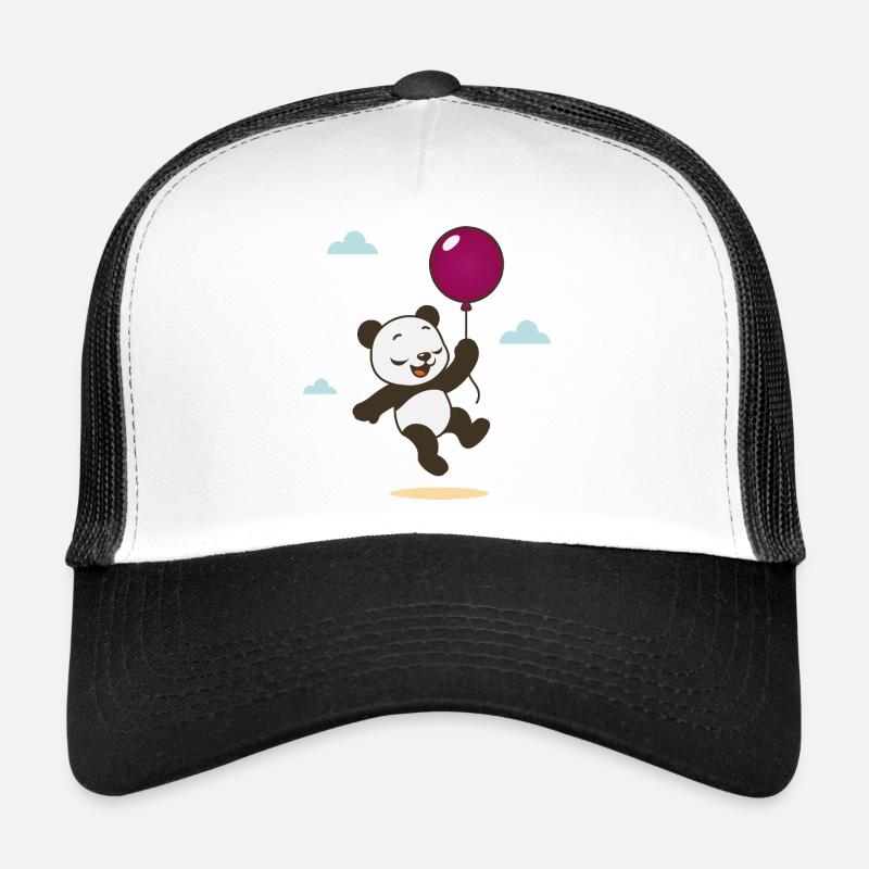 Panda heureux avec ballon Casquette trucker 