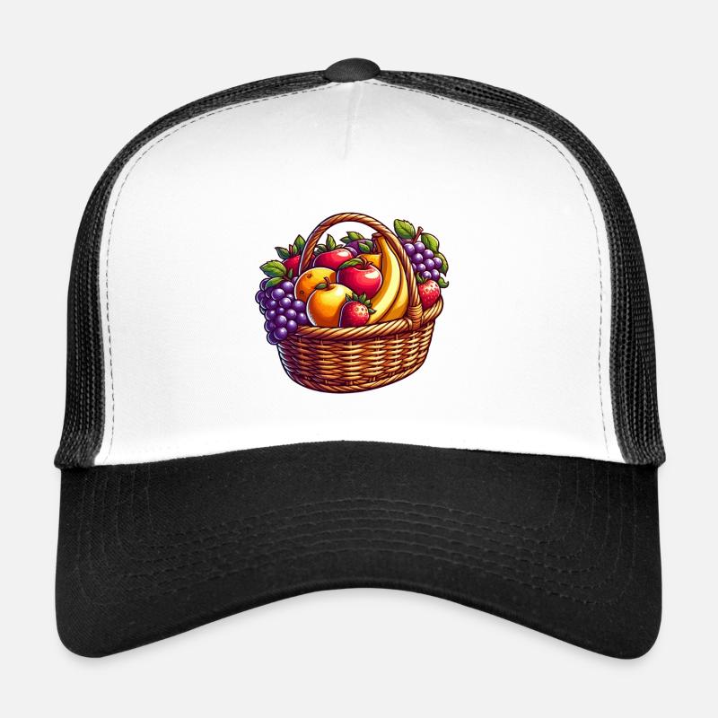 Panier de Fruits Coloré et Riche Casquette trucker 