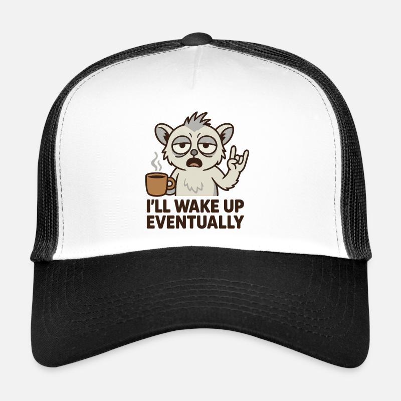 Morning Coffee - Trucker Cap - white/black