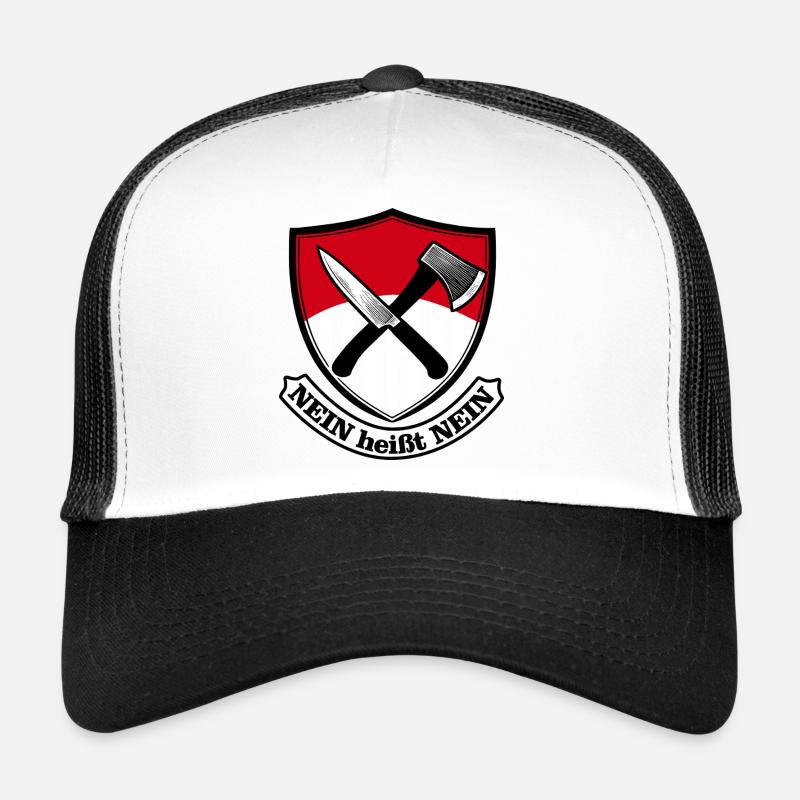 NEIN heisst NEIN - Trucker Cap - Weiß/Schwarz