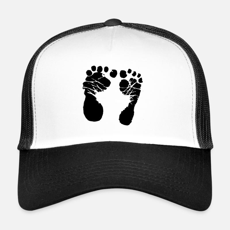 Empreinte de bébé – Premiers pas pour le cœur Casquette trucker 