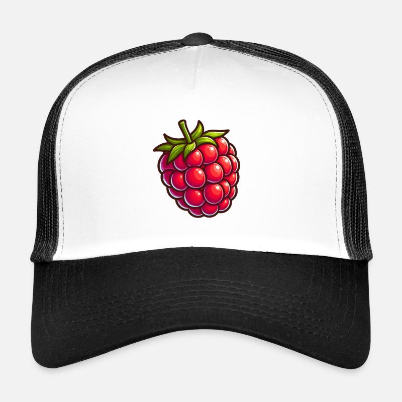 Raspberry cartoon sparkle Trucker Cap