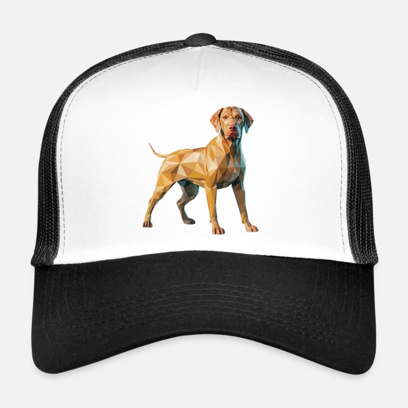 Brown Dog - Cool Low Poly  Logo Trucker Cap