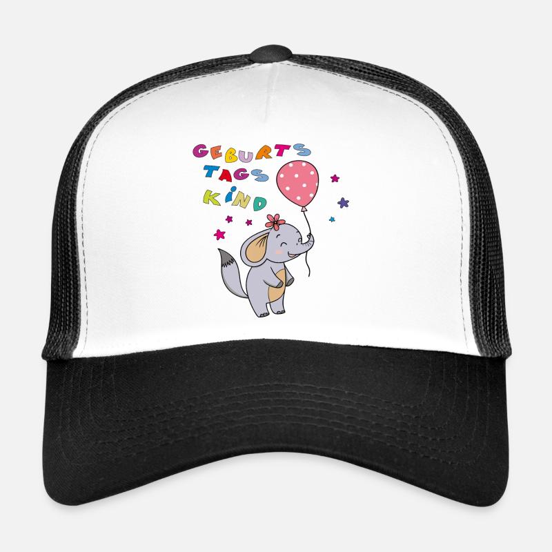 Birthday Boy Elephant Trucker Cap